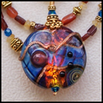 Byzantine Blue Beaded necklace