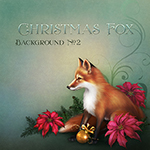 Jaguarwoman's "Christmas Fox Background 2"