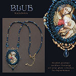 Jaguarwoman's "Blue Madonna" Beaded Pendant