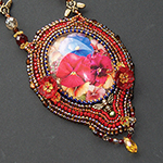 Jaguarwoman's "Gypsy Spring" Beaded Pendant Necklace