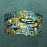 Jaguarwoman's "Seasprite" Beaded Cuff