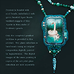 Jaguarwoman's "Swan Song" Beaded Pendant Necklace