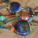 Jaguarwoman's "Carib Copper" Beaded Necklace