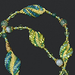 Jaguarwoman's "Faerie Green" Beaded Necklace