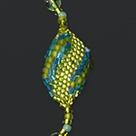 Jaguarwoman's "Faerie Green" Beaded Necklace