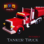 Jim Dandy's "Peterbilt Tractor & Tanker Trailor" Wooden Toy